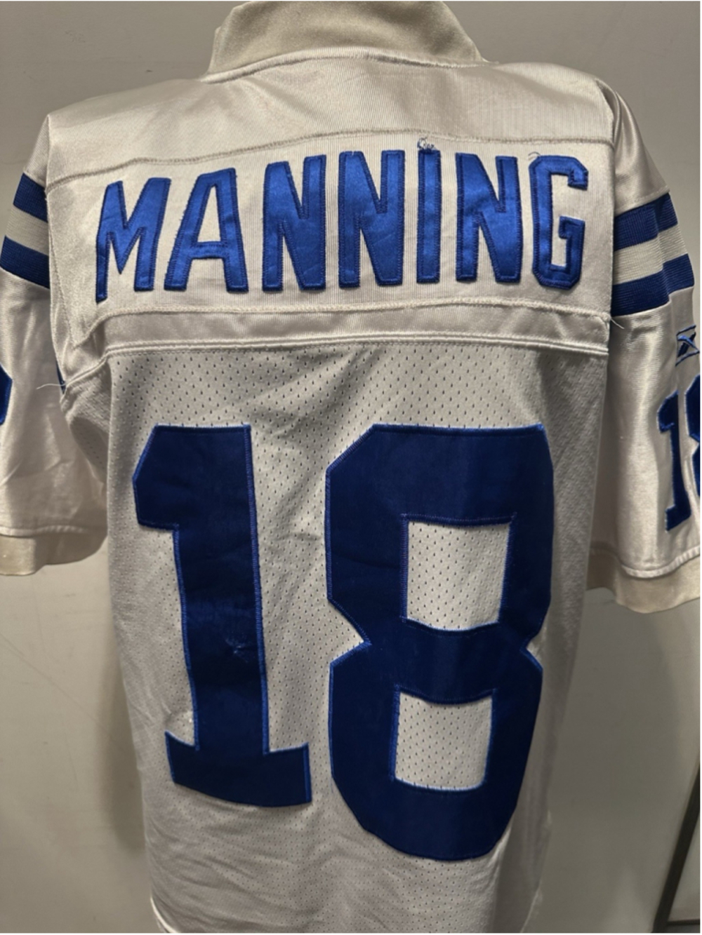 Reebok Peyton Manning Indianapolis Colts Jersey Super Bowl XLI Stitched Size 48